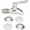 Beverage Dispenser Replacement Spigot,Oak Leaf Stainless Steel Spigot Polished Finished,
