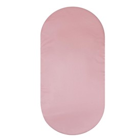 Silk Bassinet Sheet - 100% Pure Mulberry Silk Sleep Surface- 19 Momme 6A High-Grade Fibers for Baby Hair for Hourglass, Oval,Rectangle Pads/Mattress with Satin Skirt Pink