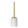 WENKO Altavalle Freestanding Toilet Brush Set Polyresin and Bamboo for