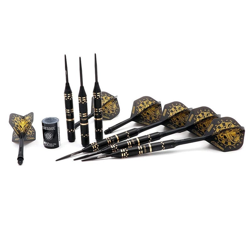 CUESOUL JAZZ-METAL 21g Steel Tip Black Coated Brass Dart Set