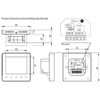Heatmiser neoStat-12V Programmable Thermostat (12V system) Sapphire Black