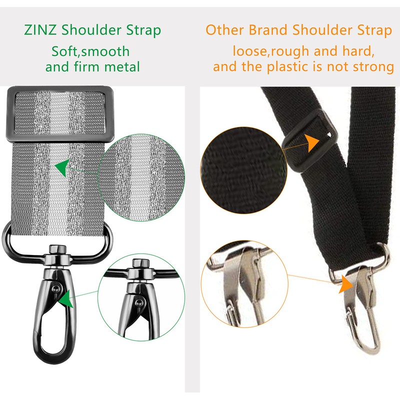 ZINZ Shoulder Strap, 57" Padded Adjustable Shoulder Bag Straps Replacement