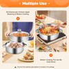 5-Tier Stainless Steel Steamer, 12.59" x 2.75" Cooking Tools Pan