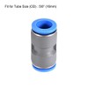sourcing map Straight Push Connectors 16mm Quick Release Pneumatic Connector
