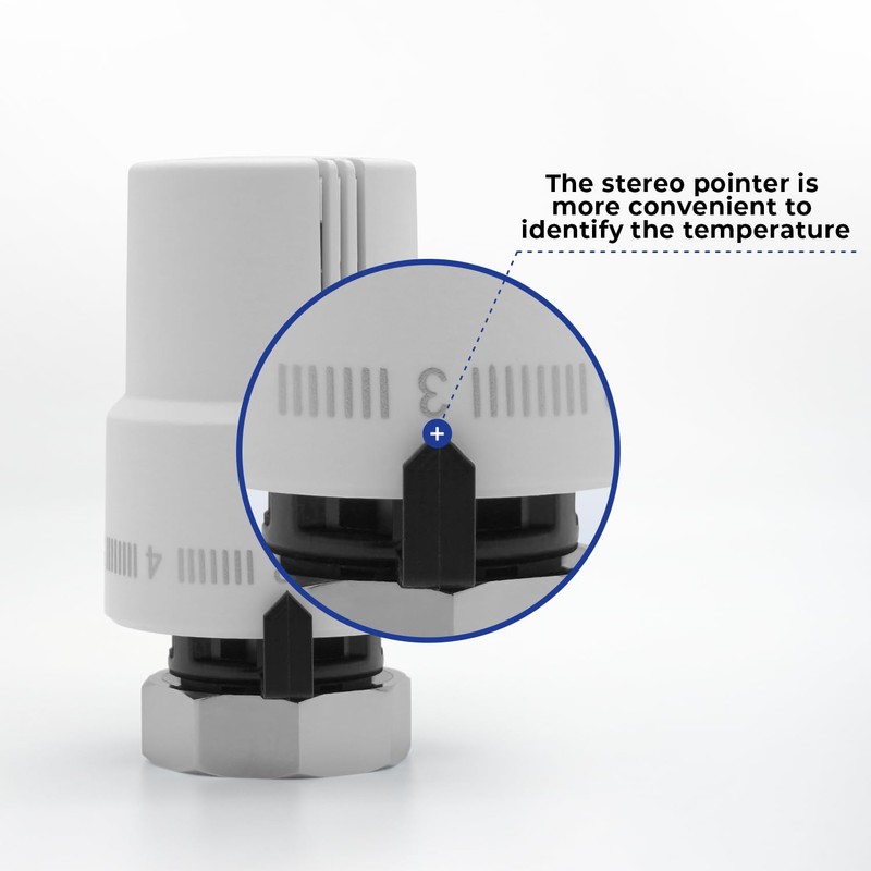 Thermostatic Valve Head 2pcs - Vancoco Thermostatic Radiator Valve Modern