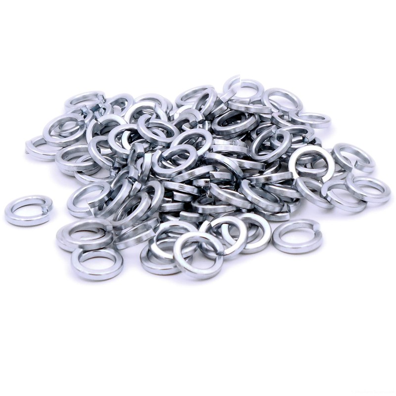 M10 (10mm) Square Spring Split Lock Washer - Steel (Pack