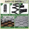 Gravel Grid 4.4x33 FT with 20Pcs Landscape Staples, 3'' Thick