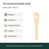 Wooden Spatula with Heart Design 30 cm