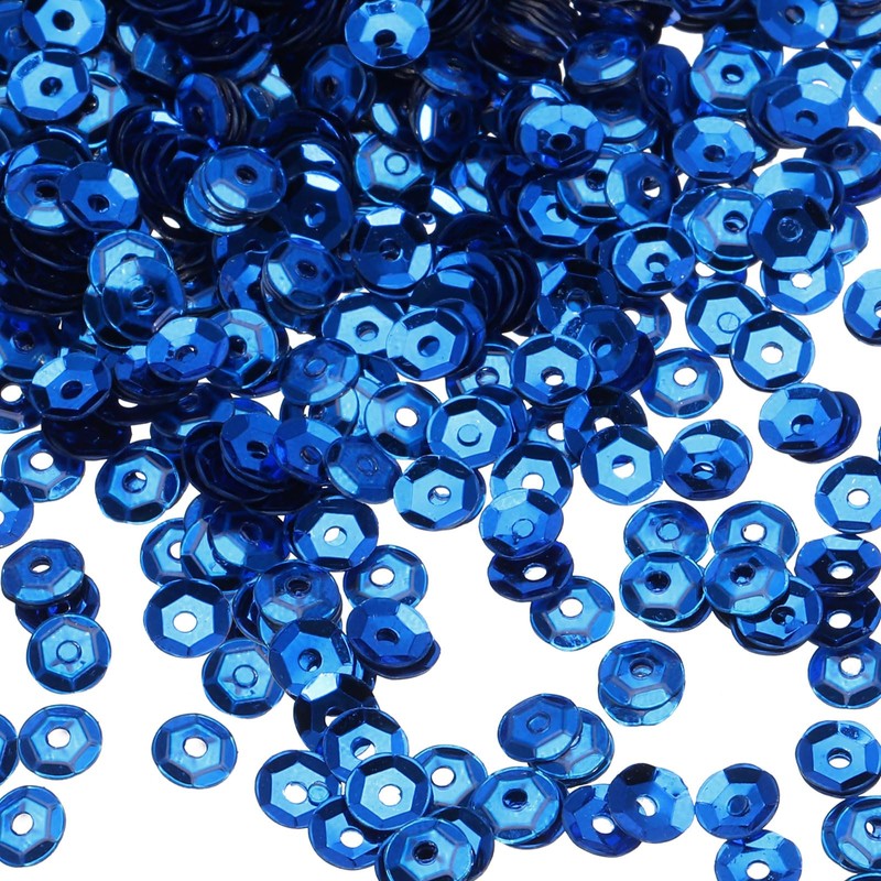 MECCANIXITY Loose Sequins 4MM Silver Backed Sequins 3000Pcs Cup Sequins