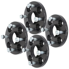 SCITOO 4Pcs 4x100 Wheel Spacers hubcentric Studs 12x1.5 Bore 56.1mm Black 4 lug Wheel adapters 15mm fits for 2010-2018 for City 1988-2005 for Civic Wheel Spacers