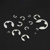 Litorange 390 Pcs E-Shape Snap Rings E-Clips 304 Stainless Steel