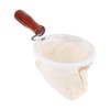 Reusable Washable Flannel Fabric Coffee Strainer with Wooden Handle Coffeesock