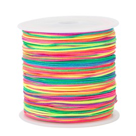 Elastic Bracelet String Cord Set,0.8mm*100m Stretchy Elastic String,Thin Bead for Bracelets Cord for DIY Jewelry Making,Bracelets,Necklaces,Crafts,Decorations (MIX)