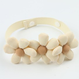 Weenwill Curtain Tie Backs,2 Pcs Boho Flower Curtain Holdbacks Decorative Adjustable Curtains Tiebacks Flower Shaped Curtain Binding Ropes for Home Office Cafe Decorative Curtain(Beige)