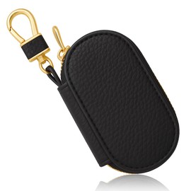 Mewtush Protective Car Key Case, Key Case, Portable Key Ring Bag with Zip for Men and Women, Key Protection Case, Small