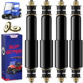 SUPGCPER 4PCS EZGO Front and Rear Shocks, 1994-UP EZGO TXT Shock Absorbers Gas and Electric, Golf Cart Front and Rear Shock Absorbers, EZGO TXT Shocks Replacement# 76418-G01, 70928-G01