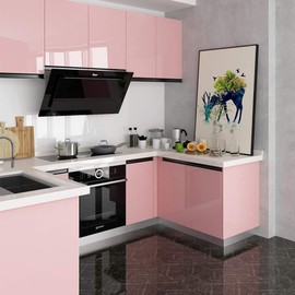 LACHEERY Pink Contact Paper Self Adhesive Glitter Wallpaper Stick and Peel Countertop Contact Paper Removable Pink Wallpaper for Girls Room Dresser Table Kitchen Cabinets Counter Top Covers 15.8"x80"