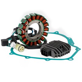 VIPIH Magneto Coil Stator + Voltage Regulator + Gasket Assy For Yamaha Grizzly 660 2002-2008 Rhino 660 2004-2007