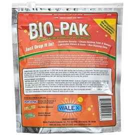 Walex BIOTROPBG Bio-Pak Holding Tank Toilet Treatment Drop in Deodorizer (Quantity 2)