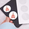 24 x 40mm Round 'Lungs' Stickers (SK00053112)