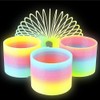 The Dreidel Company Plastic Coil Spring, Glow-In-The-Dark Magic Rainbow Slingy,
