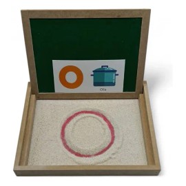 Bandeja De Grafomotricidad Montessori,pizarrón Blanco Verde                                                                                           