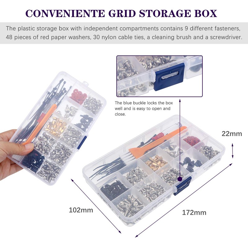 ELECTRAPICK 330-Piece Personal Computer Screws Standoffs Set PC Screw Set