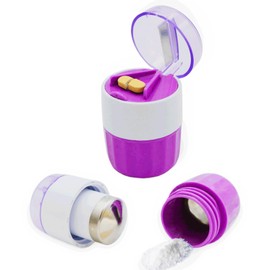 Pill Cutter, Crusher and Grinder, Splitter, Ideal for Small Pills, Accurate and Easy Cutting, Stainless Steel Blade, Perfect for Travel, Ideal for Purse or Pocket, Daily Usage, Ideal for Medication