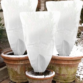 GIONAR Pack of 3 Winter Protection for Plants, Frost Protection Plant Covers, for Trees, Palm Trees, Balcony Plants, Hood, Breathable Tear-Resistant Tent, 120 x 80 cm