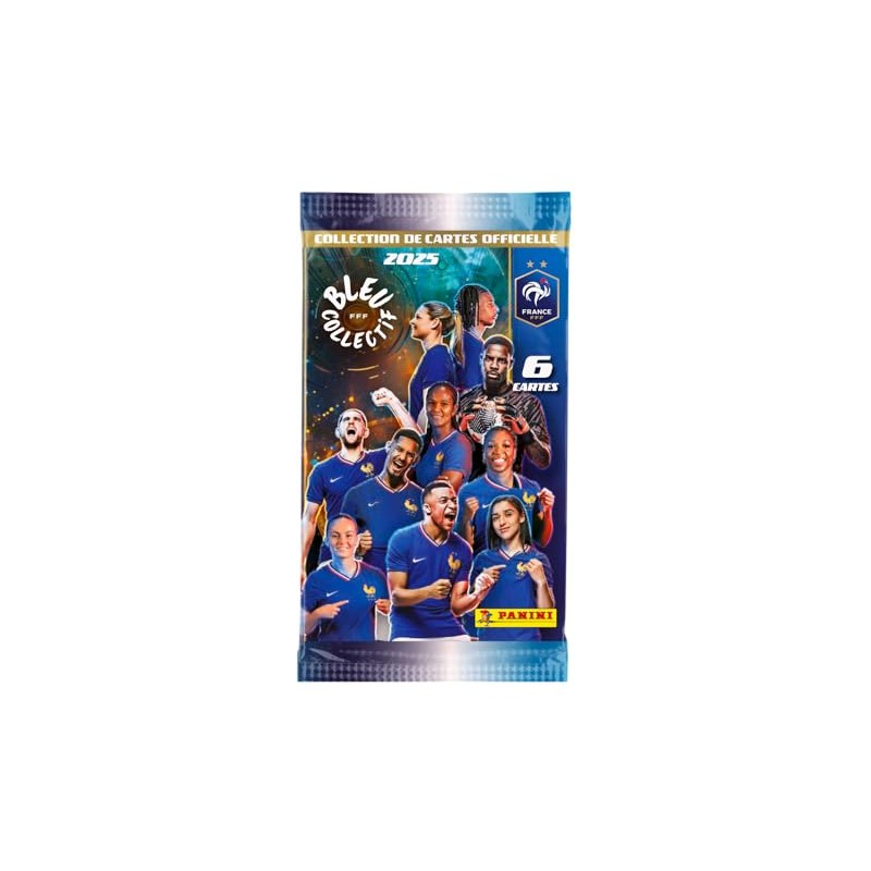 Panini French Football Federation 2025 Trading Cards Box with 18
