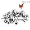 10pcs Stainless Steel Chicken Water Nipple Drinker Feeder Automatic Chicken