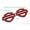 Custom 2Pcs Set Gloss Red Black Double Layer Harley CVO