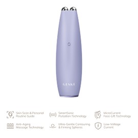 GESKE SmartAppGuided™ MicroCurrent Face-Lift Pen, 6 in 1, Skincare Tool with Microcurrent, Anti-Ageing Device, Face Tightening, Young Skin Without Wrinkles, Device for Face