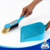 MR.SIGA Dustpan and Brush Set, Pack of 2 Set, Blue