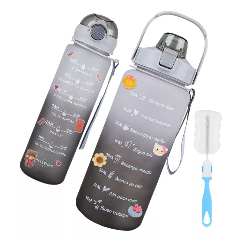 Trixter Botella De Agua Deportiva 2pzs De Pareja Antifugas No