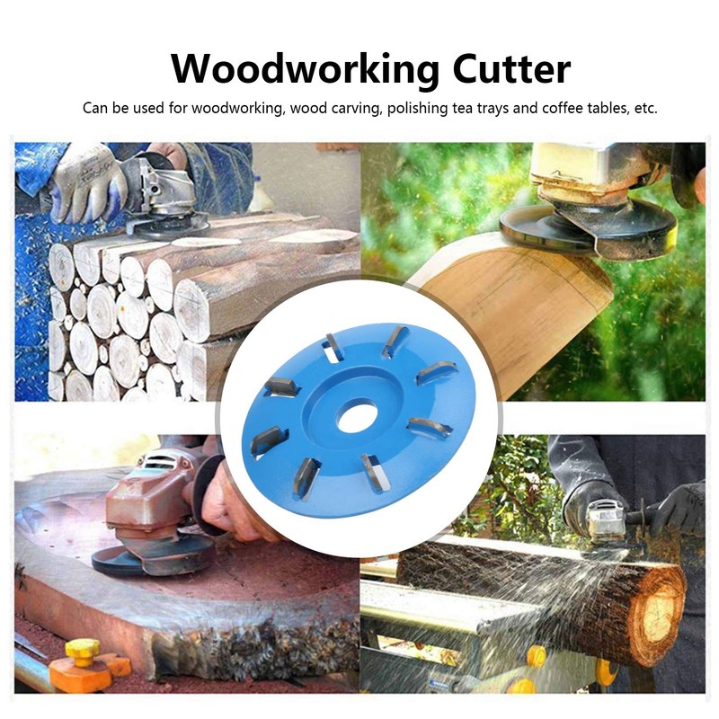 8 Teeth Milling Cutter Wood Carving Disc 8 Teeth Milling