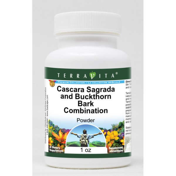 Cascara Sagrada and Buckthorn Bark Combination Powder (1 oz, ZIN: