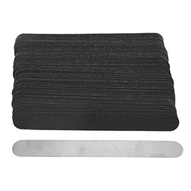 Kit de Tiras de Lima de Uas de Repuesto de 100 Piezas con Placa Base de Lima de Uas de Acero Inoxidable Reutilizable Tiras de Lima de Uas Desechables 