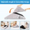 RTTRAO Leg Elevation Pillow with Cooling Gel Memory Foam Top,