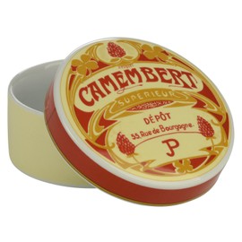 BIA Vintage Camembert Baker and Cover, Cream/Red