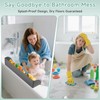 2Pack Bathtub Splash Guard for Tub Kids, Silicone Splash Guard
