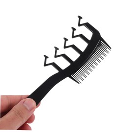 Mikinona Wide Tooth Hair Slit Comb z Shape Styling Tool for Curly Straight Hair for Salon Home Use