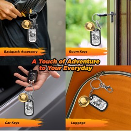 Weeb Keychains One Piece Keychain with Gift Box, One Piece Anime Merch with Wanted Poster, Jolly Roger & Straw Hat Charms, Keychain Accessories for Bag, Wallet, Car Key | Portgas D Ace