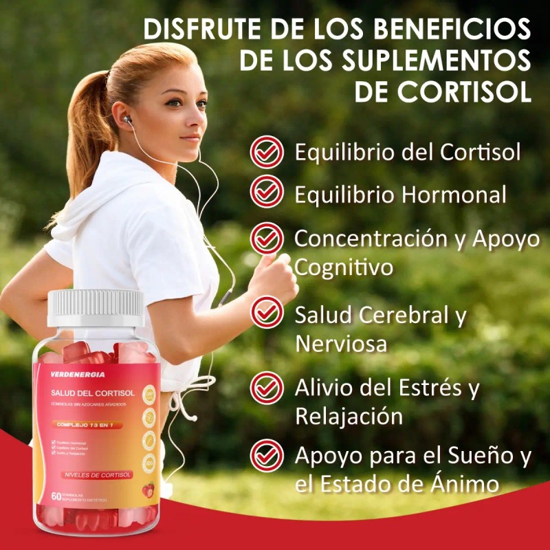 Cortisol Suplemento Para Ansiedad Y Estré Gomitas Sin Azúcar