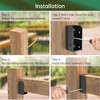IRENPORU 4PCS 2”x 4” Stainless Steel Deck Railing Brackets Connectors,