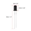 uxcell 20pcs Photosensitive Diode Photodiodes Light Sensitive Sensors,5mm Black Round