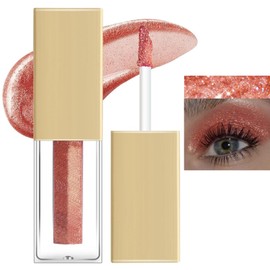 Housn Liquid Glitter Eye Shadow, Long-Lasting Waterproof High Pigment Liquid Glitter Eye Shadow, Starry Sequins Mermaid Eye Shadow, Sparkling Shimmer Metal Eyes Makeup (#06)