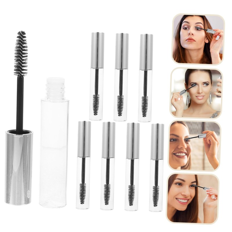 TOVINANNA 8pcs Refillable Eyelashbottles Empty Mascara Tubes Material Leakproof Lightweight