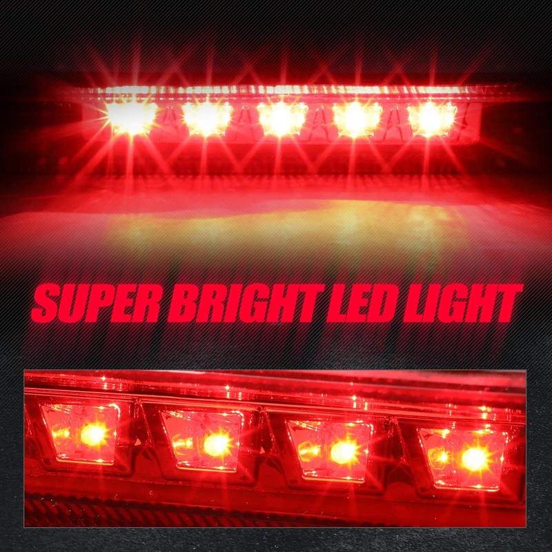 Auto Dynasty Red Housing LED 3rd Third Tail Brake Light