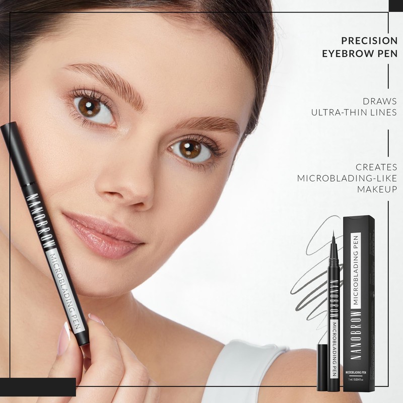 Precise Eyebrow Marker Nanobrow Microblading Pen - Emphasised, Dense and